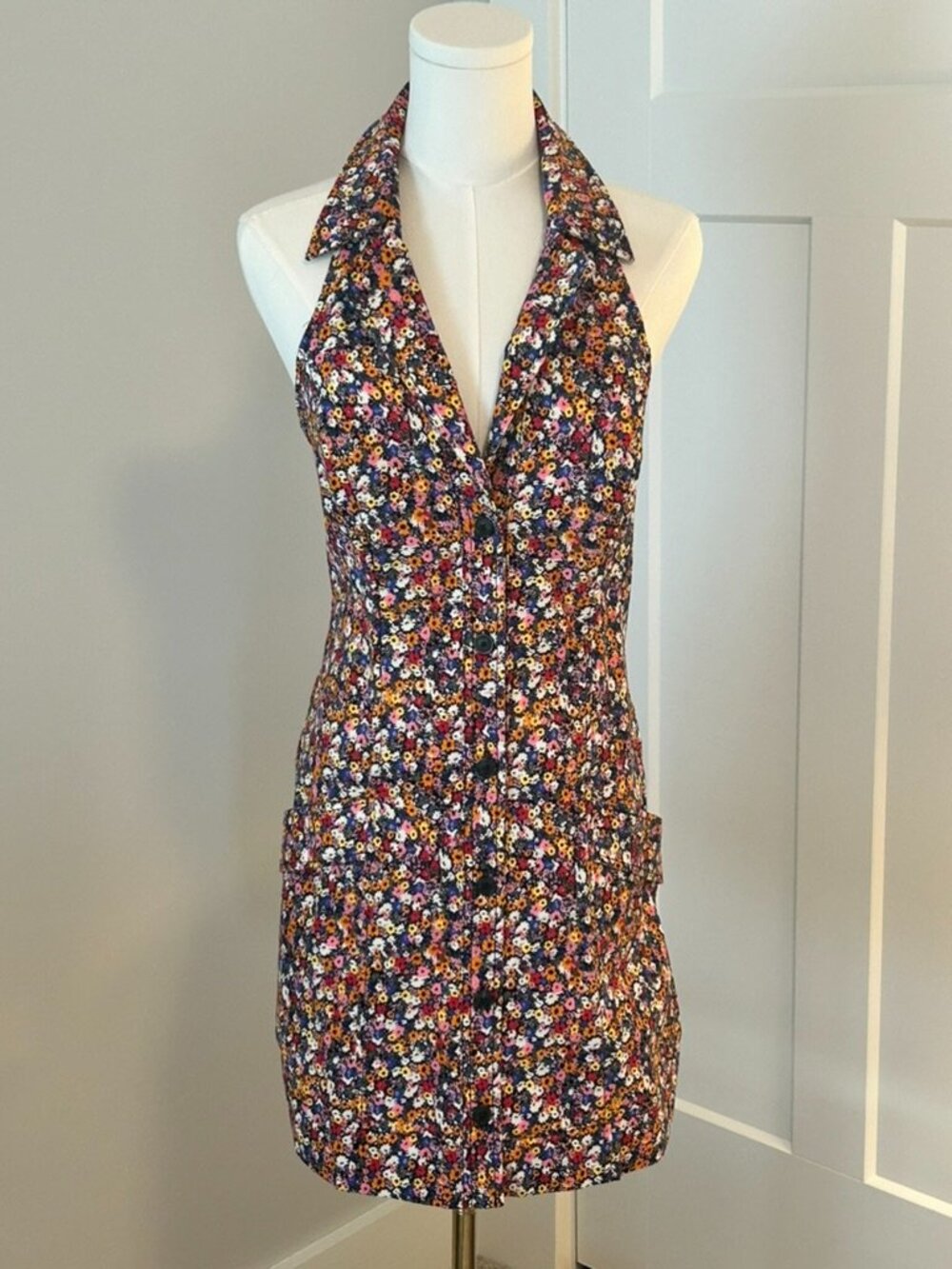 Maeve Amelia Collared Mini Dress